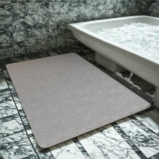 Bath Mat Anti-Slip Quick-Dry Bathroom Rug with Non-Slip Base