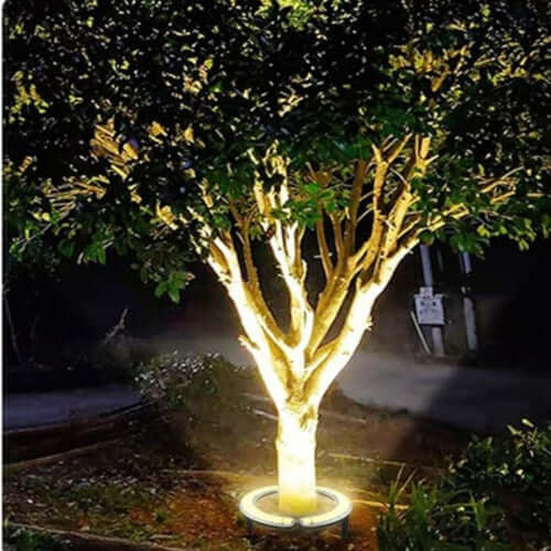 LED Tree Ring Spotlight for Outdoor Trees and Garden