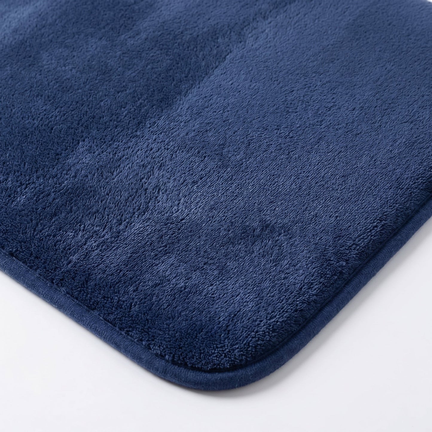Memory Foam Bath Mat with Non-Slip Backing and Absorbent Plush Top