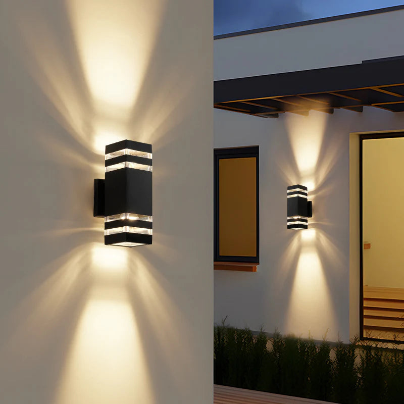 Outdoor Wall Lamp Modern Up and Down Light for Facade and Entrance