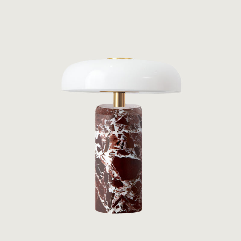 Portable Marble Table Lamp Modern with Dimmable LED and Touch Control