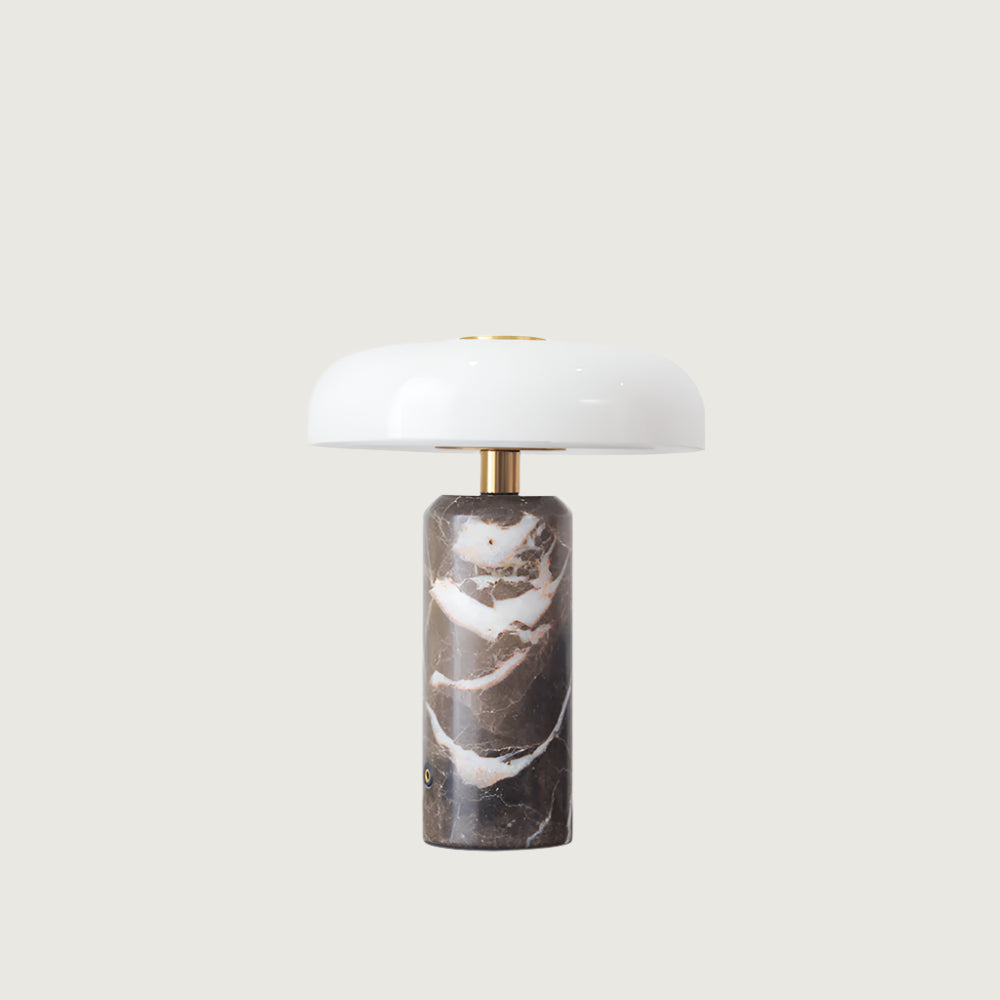 Portable Marble Table Lamp Modern with Dimmable LED and Touch Control