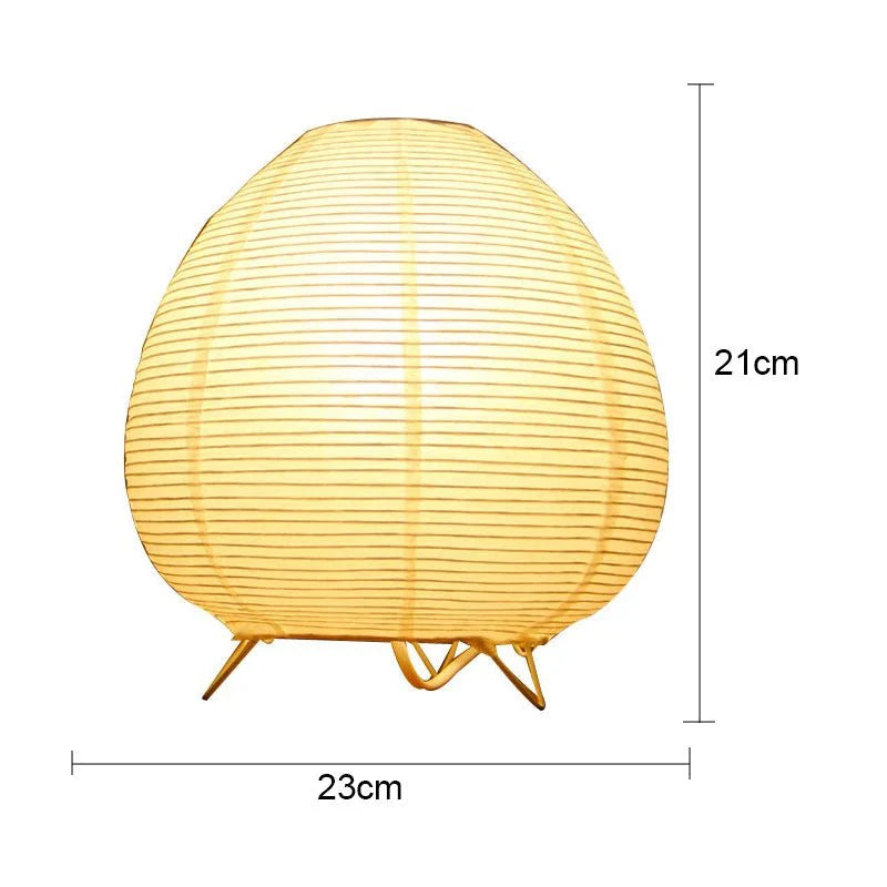 Sabi Paper Table Lamp with Tripod Base