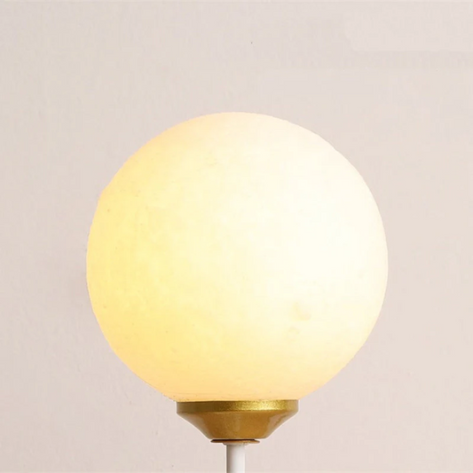 Wall Lamp Kids Bear Figurine with Globe Shade and Warm Light