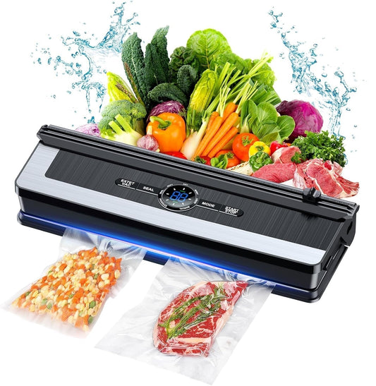 8-in-1 Vacuum Sealer Machine with Built-in Cutter and LED Display