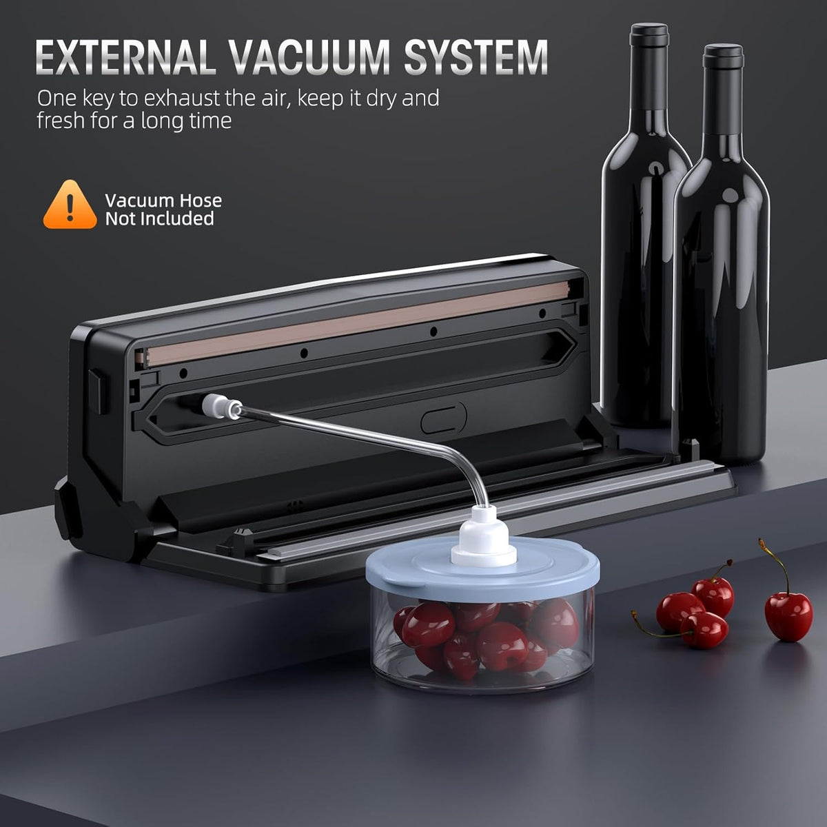 8-in-1 Vacuum Sealer Machine with Built-in Cutter and LED Display