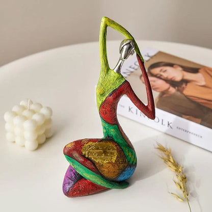 Abstract Woman Statue Modern Colorful Design for Home and Room Decor 30 cm 1