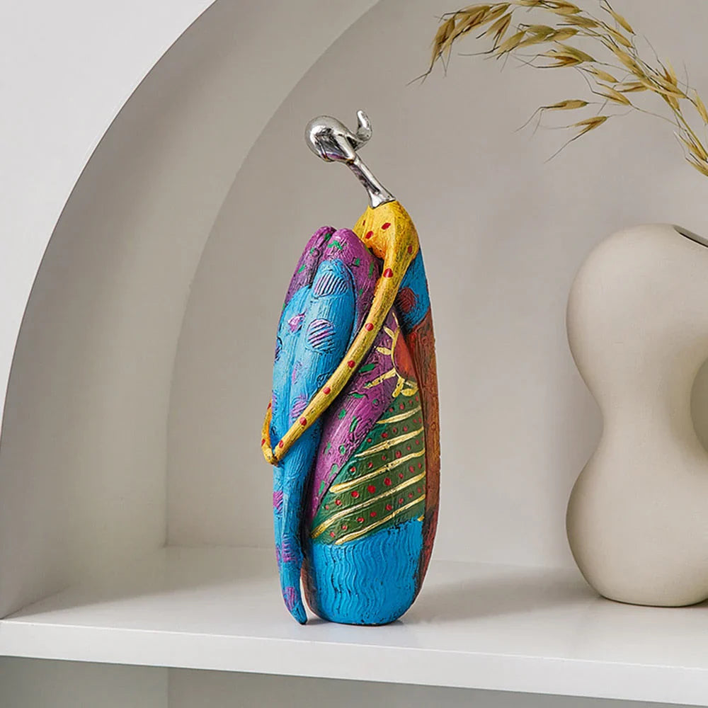 Abstract Woman Statue Modern Colorful Design for Home and Room Decor 30 cm 3
