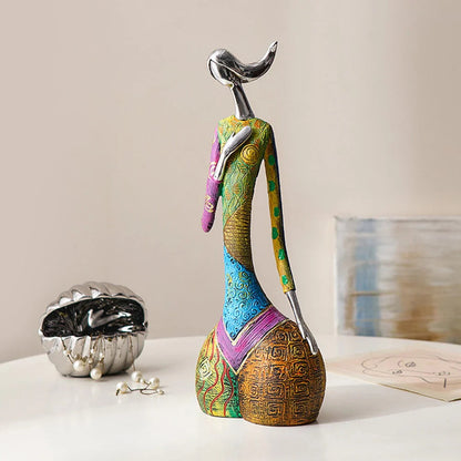 Abstract Woman Statue Modern Colorful Design for Home and Room Decor 30 cm 4