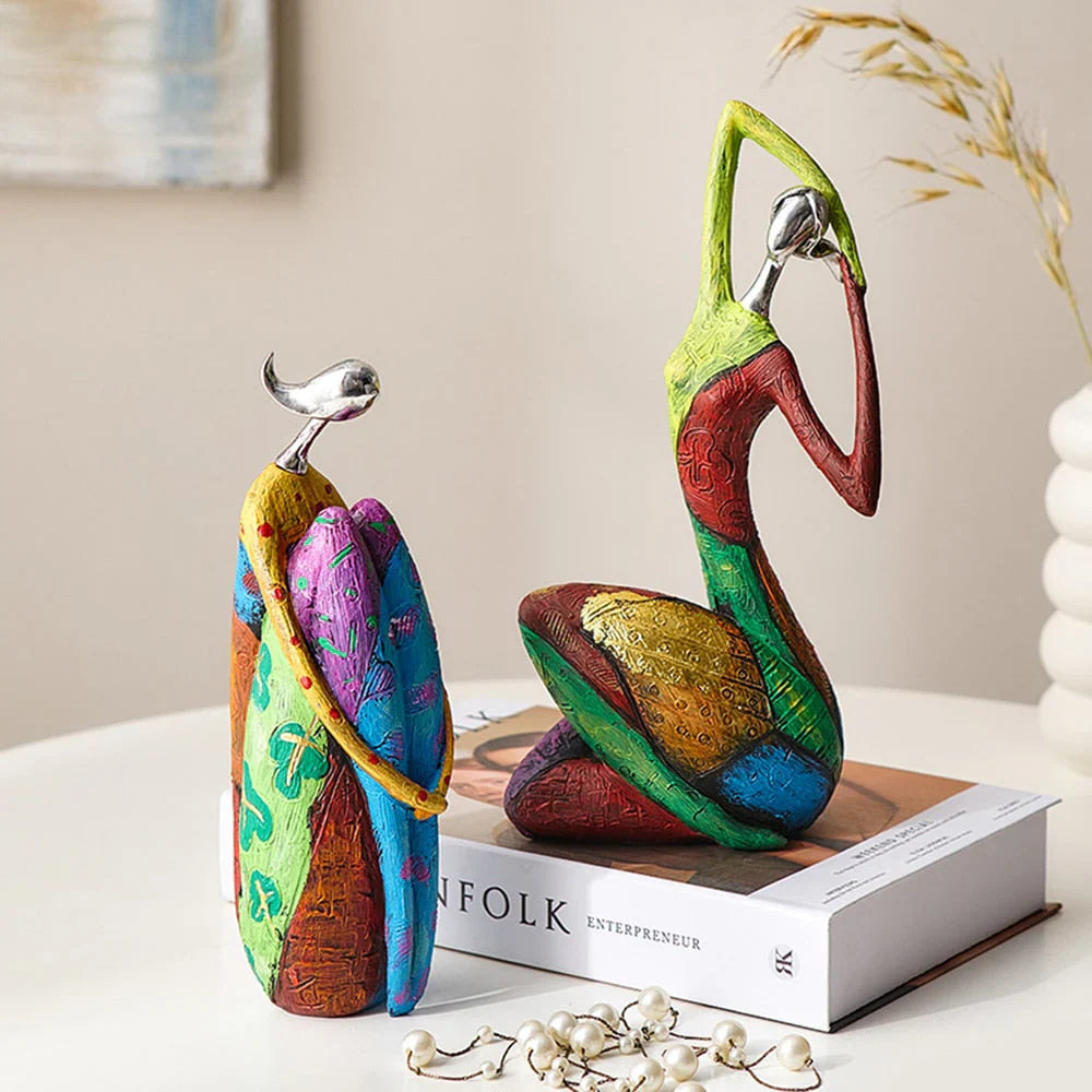 Abstract Woman Statue Modern Colorful Design for Home and Room Decor 30 cm 5