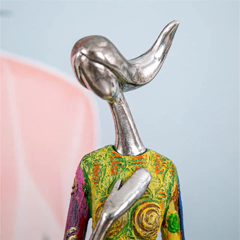 Abstract Woman Statue Modern Colorful Design for Home and Room Decor 30 cm 8