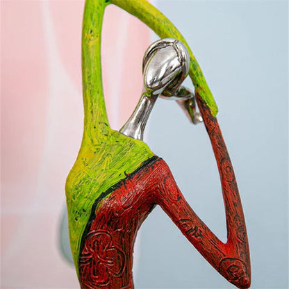 Abstract Woman Statue Modern Colorful Design for Home and Room Decor 30 cm 9