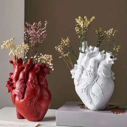 Heart-Shaped Flower Vase for Fresh or Dried Flowers and Home Decor 20 x 10 cm 5