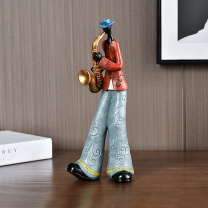 Vintage Jazz Band Resin Figurine with Detailed Design for Home Decor 6