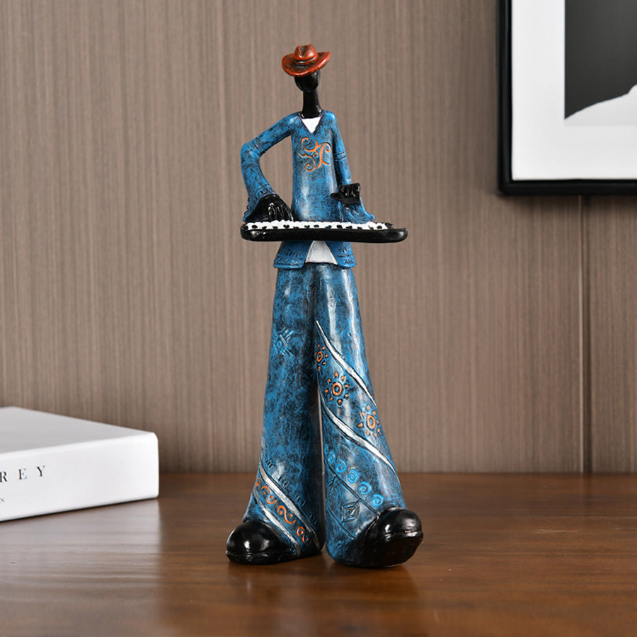 Vintage Jazz Band Resin Figurine with Detailed Design for Home Decor 8