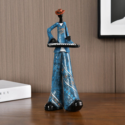 Vintage Jazz Band Resin Figurine with Detailed Design for Home Decor 8