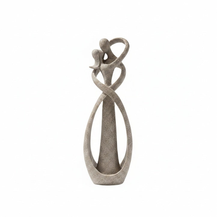 Abstract Couple Figurine Sculpture Romantic Home Decor Statue