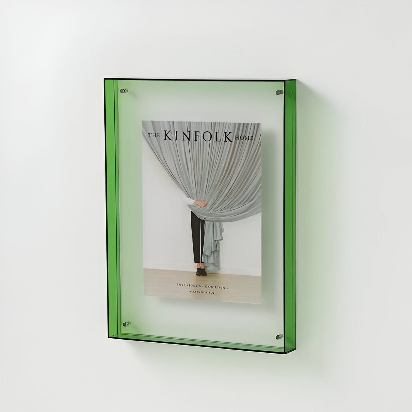 Acrylic Photo Frame Minimalist Magnetic Wall Mount and Freestanding