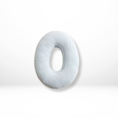 Alphabet Letter Cushion Bouclé Decorative Pillow for Bedroom and Kids Room