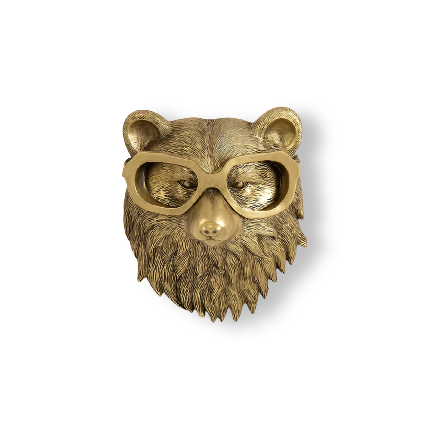 Animal Head Wall Hook Decorative Wall Decor with Glasses Boho Style