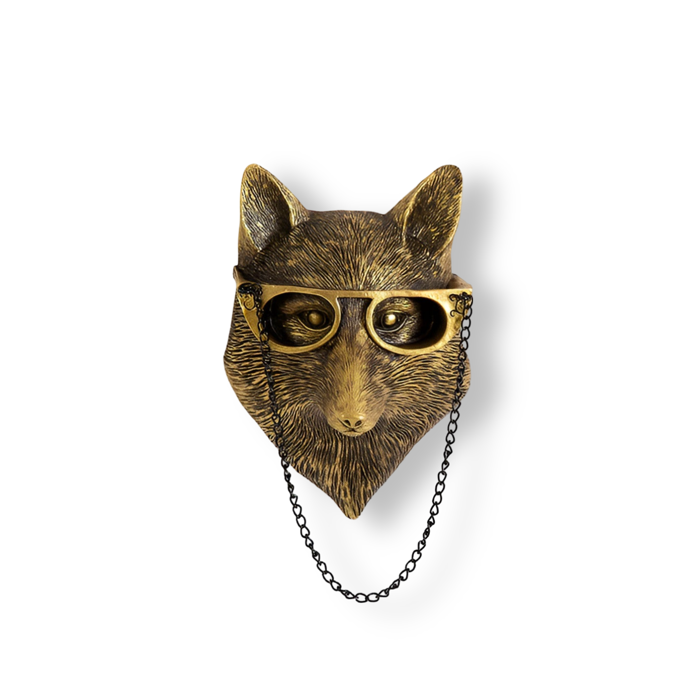 Animal Head Wall Hook Decorative Wall Decor with Glasses Boho Style