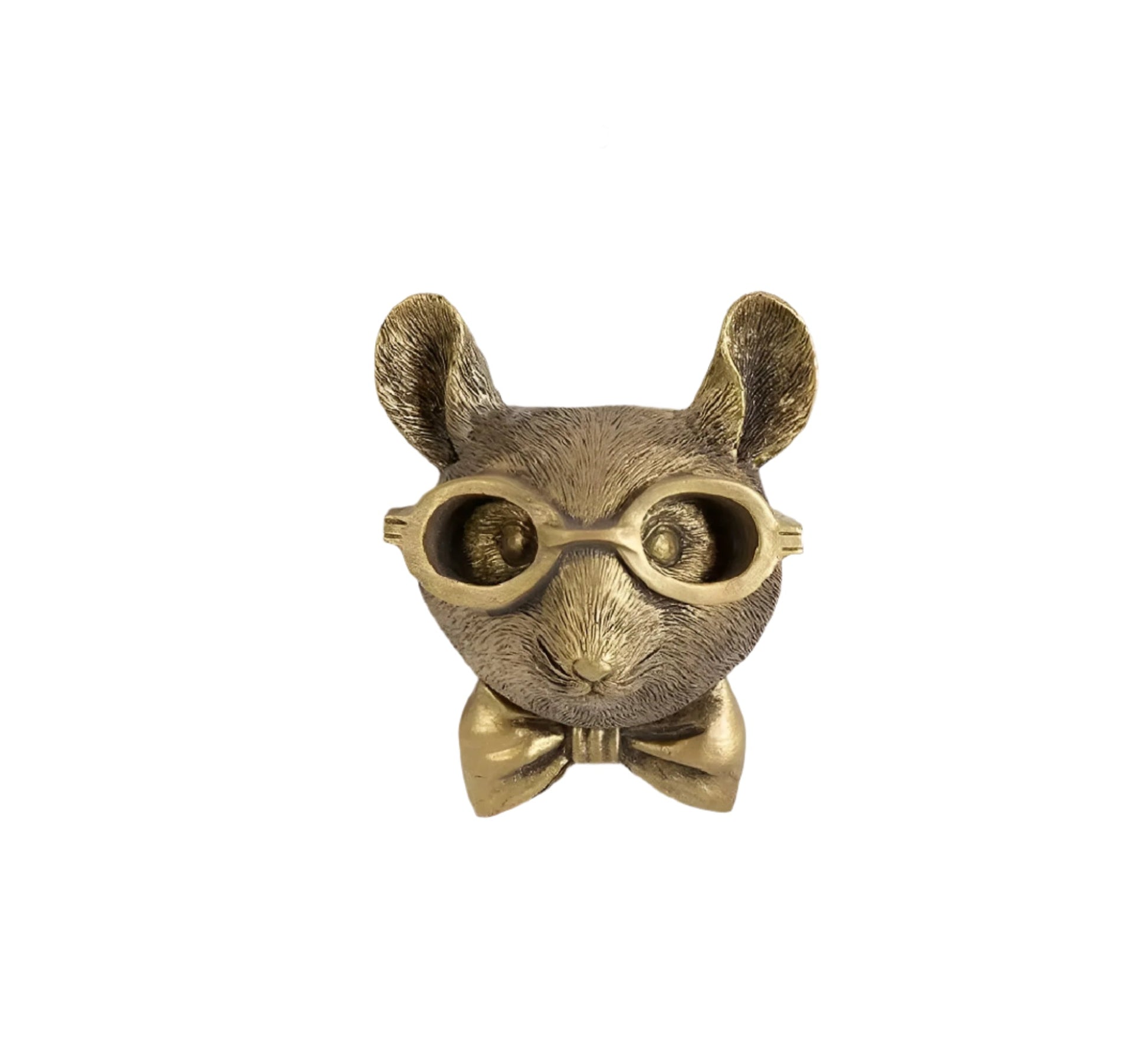 Animal Head Wall Hook Decorative Wall Decor with Glasses Boho Style