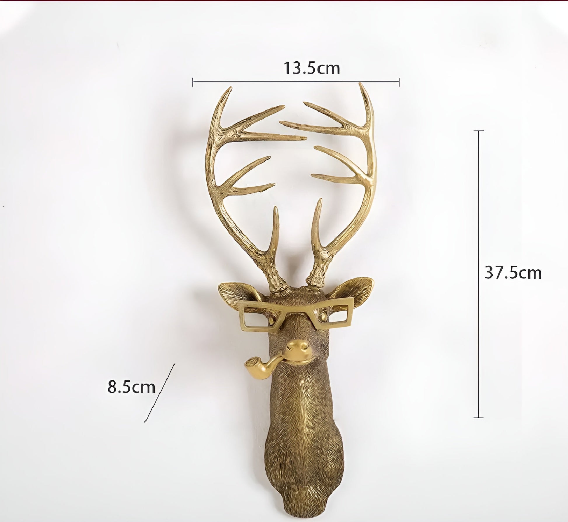 Animal Head Wall Hook Decorative Wall Decor with Glasses Boho Style