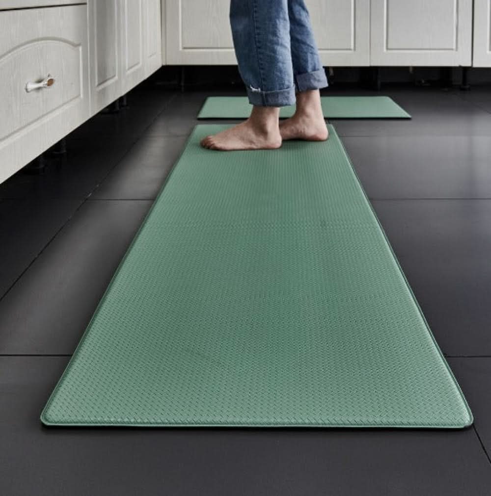 Anti-Fatigue Kitchen Mat Set with Non-Slip Base and Cushioned Support