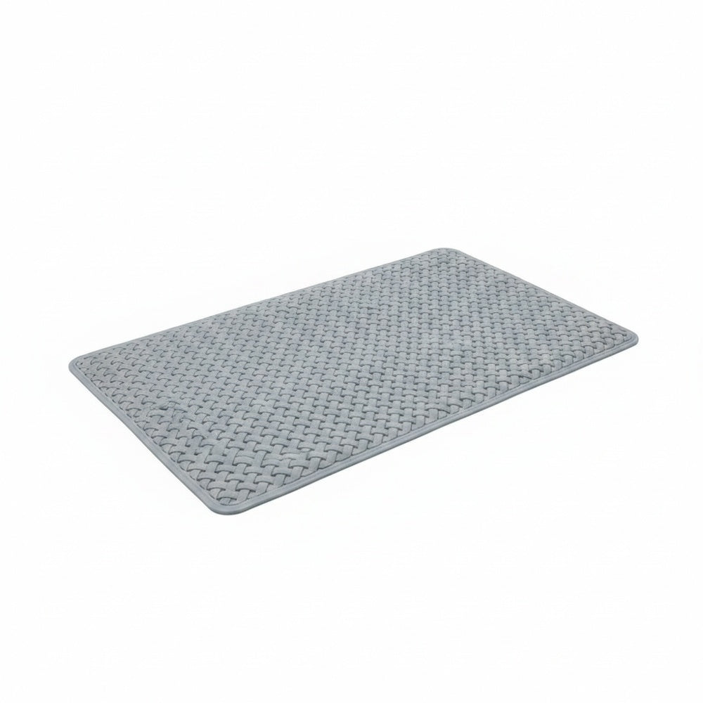 Anti-Slip Bath Mat for Shower and Bathtub with Suction Cups and Drainage Holes