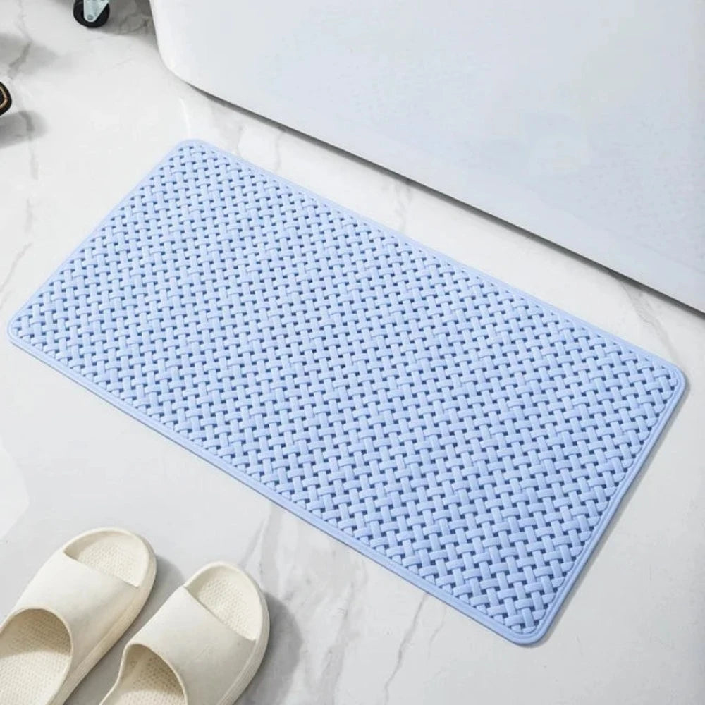 Anti-Slip Bath Mat for Shower and Bathtub with Suction Cups and Drainage Holes