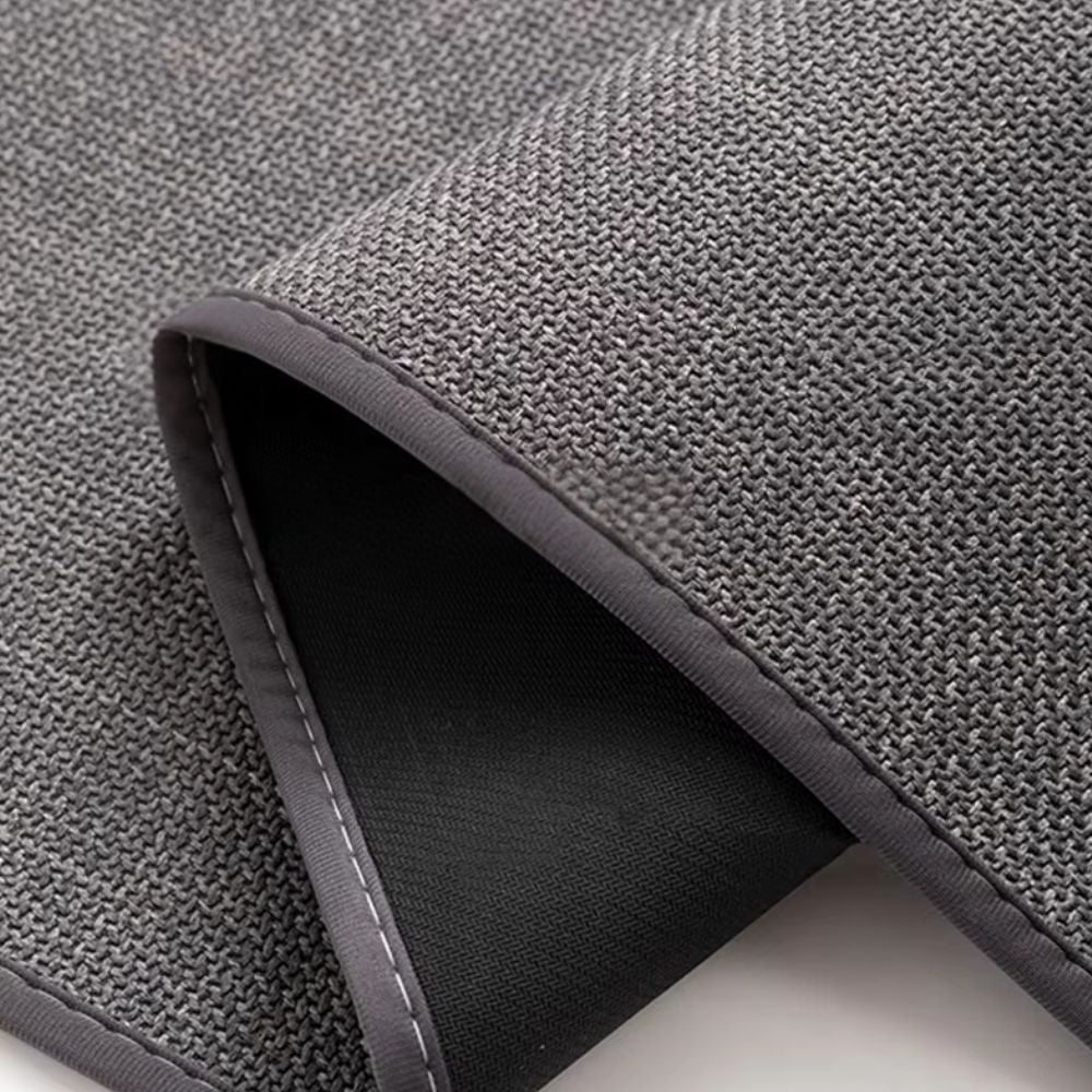 Anti-Slip Bath Mat with Non-Slip Rubber Backing and Woven Texture