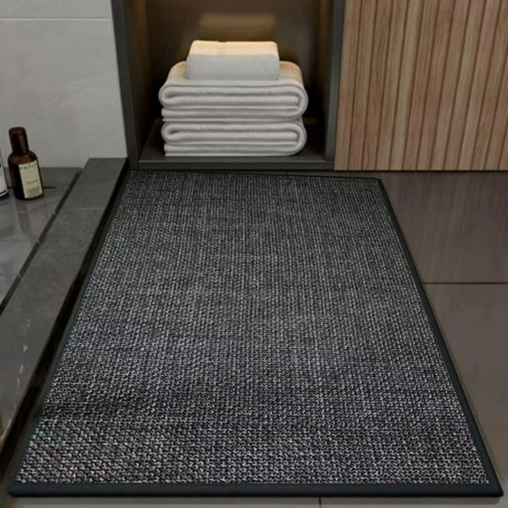 Anti-Slip Bath Mat with Non-Slip Rubber Backing and Woven Texture ##POS:5##