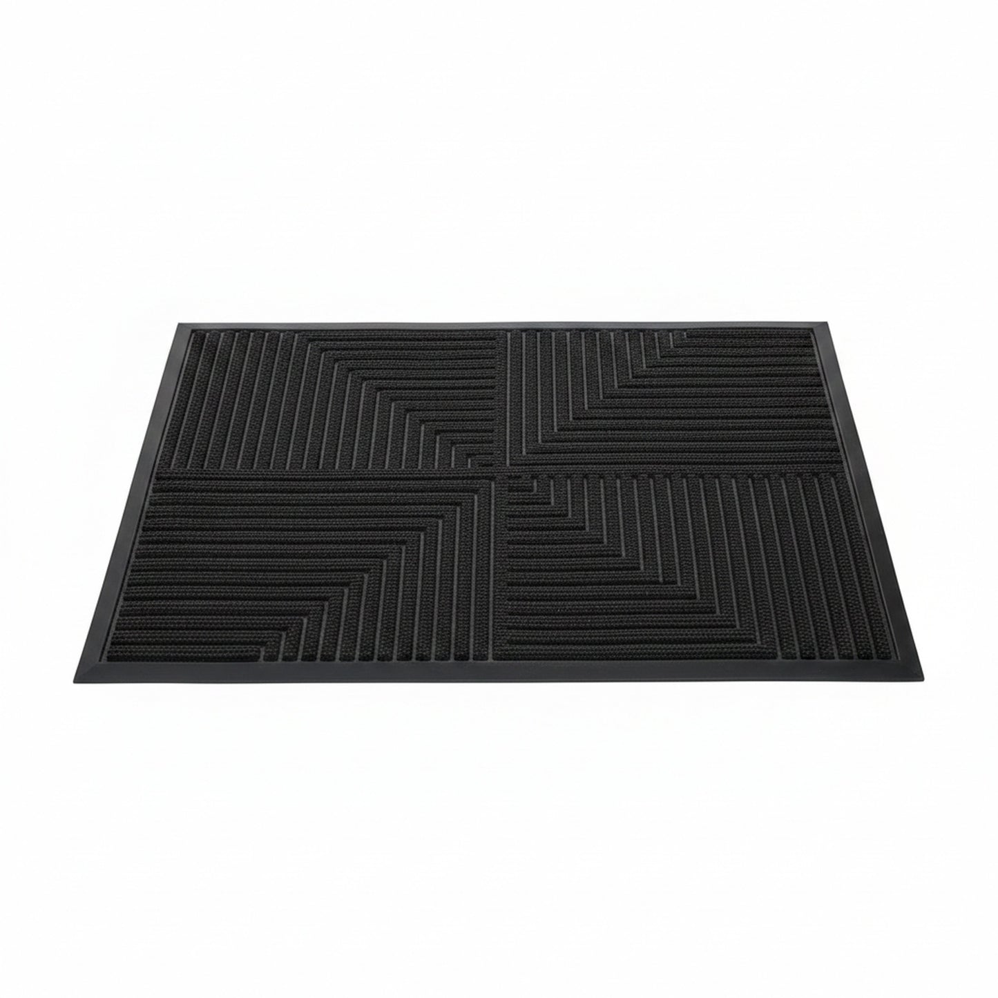 Anti-Slip Doormat for Indoor and Outdoor Use with Geometric Pattern