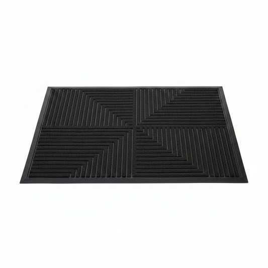Anti-Slip Doormat for Indoor and Outdoor Use with Geometric Pattern