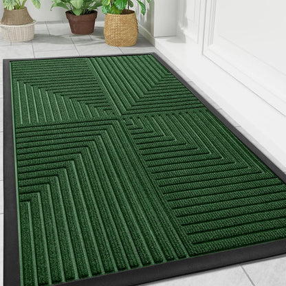 Anti-Slip Doormat for Indoor and Outdoor Use with Geometric Pattern