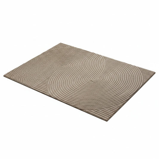 Anti-Slip Doormat with 3D Groove Pattern for Indoor and Outdoor Use