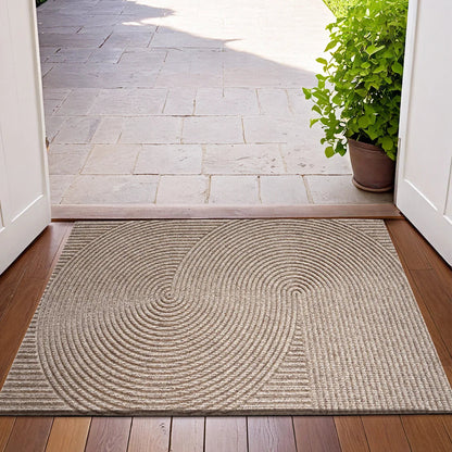 Anti-Slip Doormat with 3D Groove Pattern for Indoor and Outdoor Use
