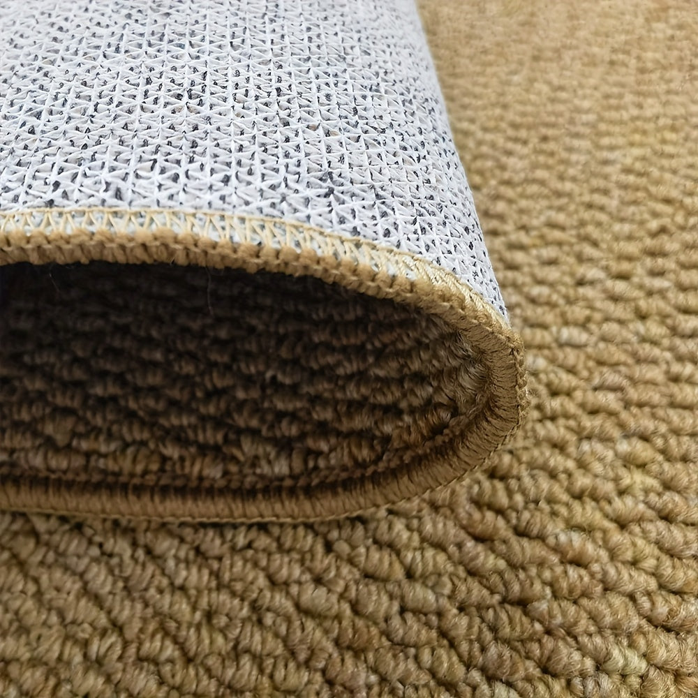 Anti-Slip Doormat with Woven Texture, Machine Washable