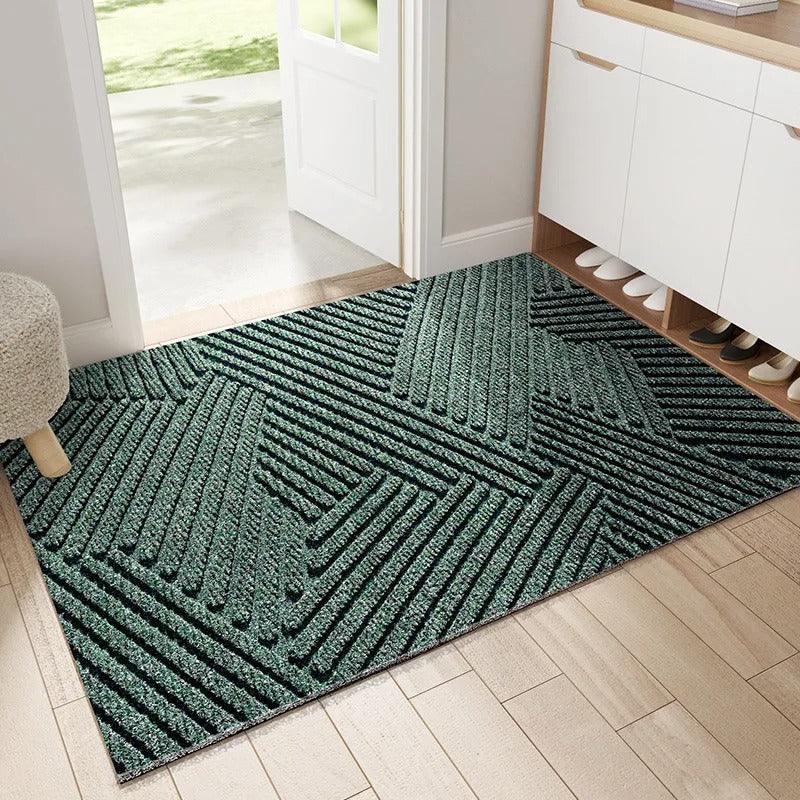Anti-Slip Entrance Door Mat with Textured Dirt-Scraping Surface