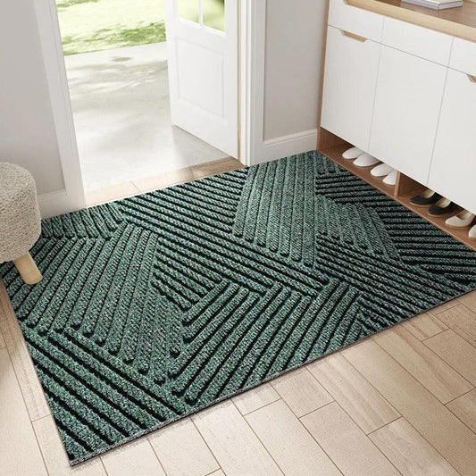 Anti-Slip Entrance Door Mat with Textured Dirt-Scraping Surface