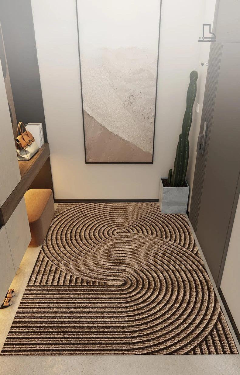 Anti-Slip Entrance Door Mat with Textured Dirt-Scraping Surface