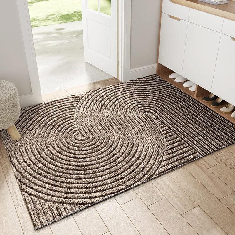 Anti-Slip Entrance Door Mat with Textured Dirt-Scraping Surface