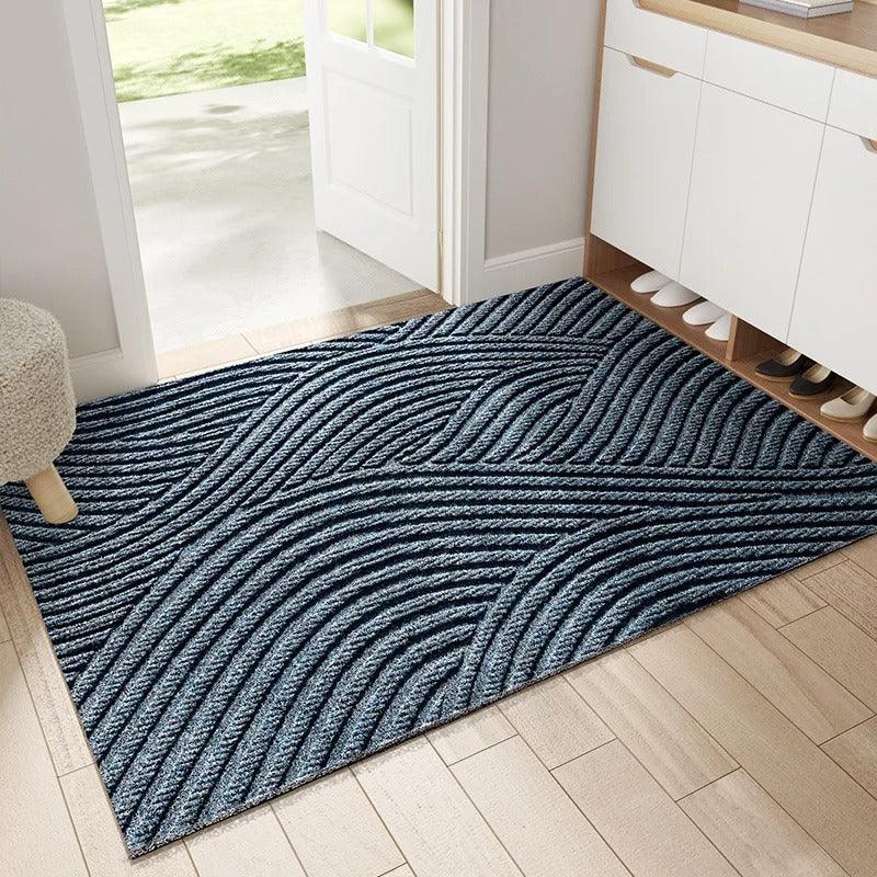Anti-Slip Entrance Door Mat with Textured Dirt-Scraping Surface