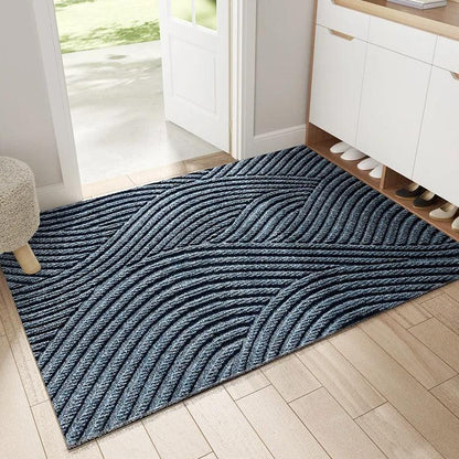 Anti-Slip Entrance Door Mat with Textured Dirt-Scraping Surface