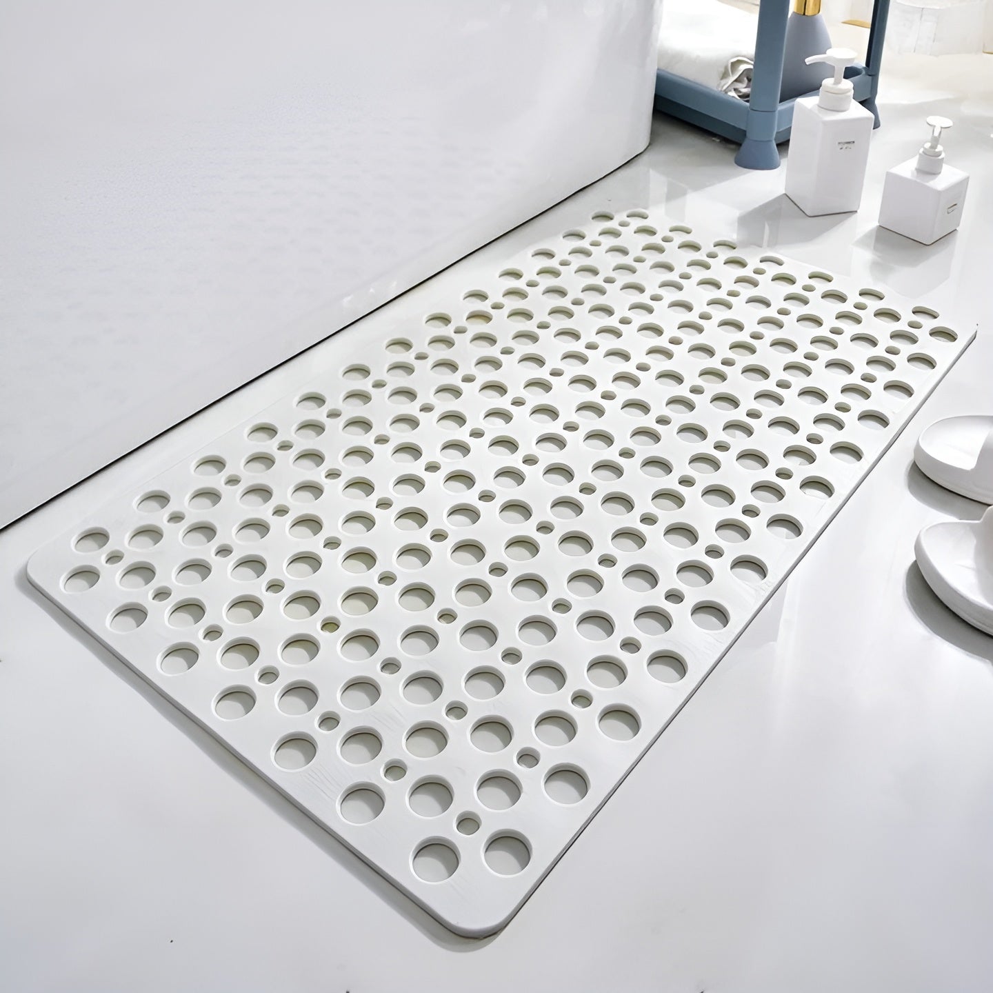 Anti-Slip Shower Mat with Suction Cups for Bathtub and Shower Floor