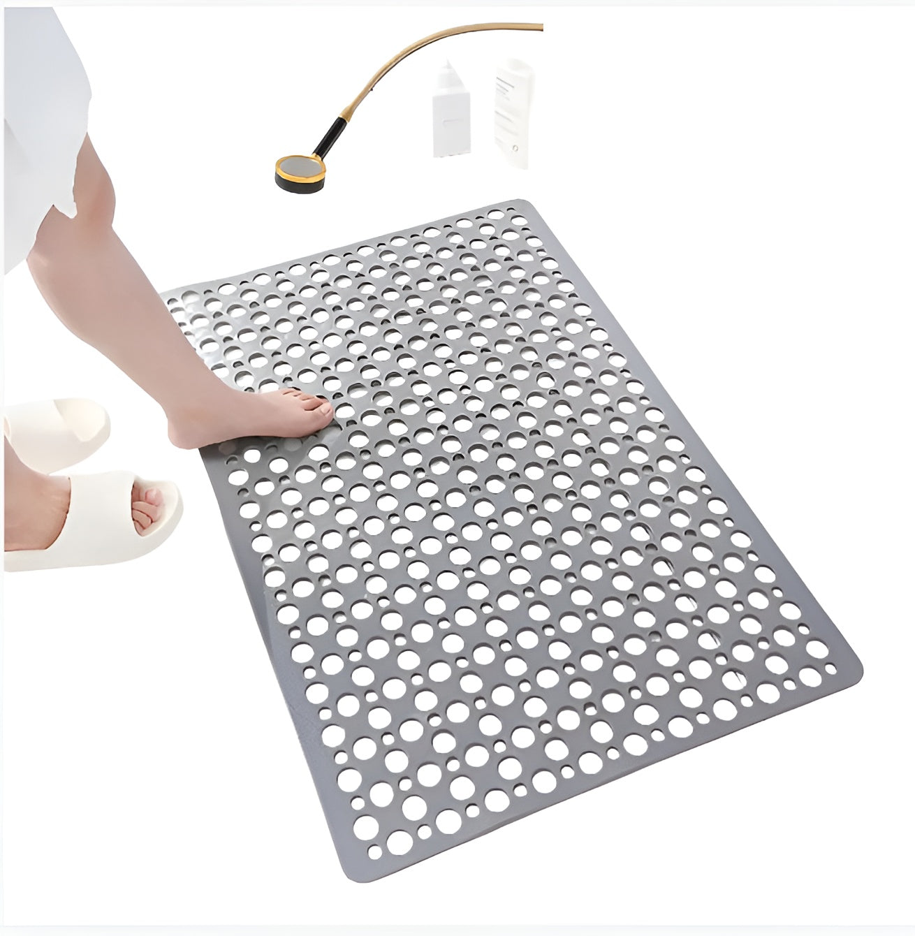 Anti-Slip Shower Mat with Suction Cups for Bathtub and Shower Floor