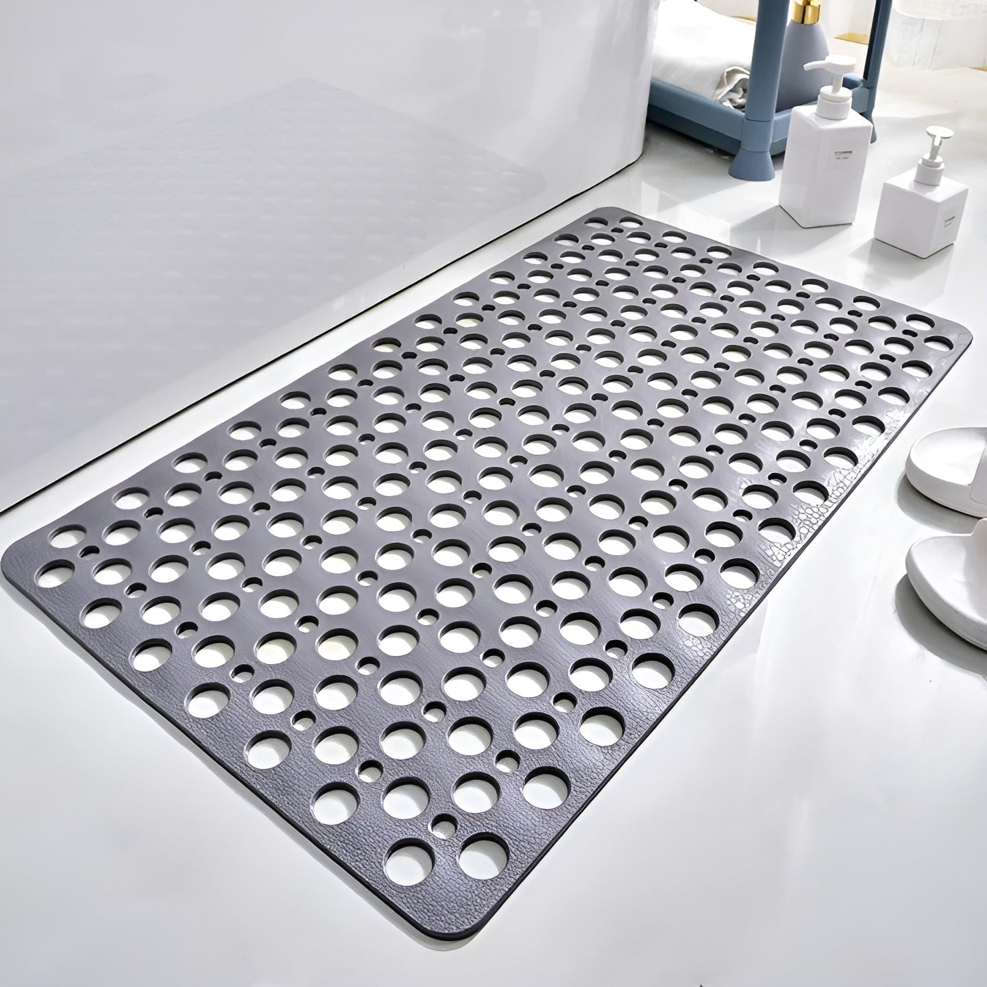 Anti-Slip Shower Mat with Suction Cups for Bathtub and Shower Floor