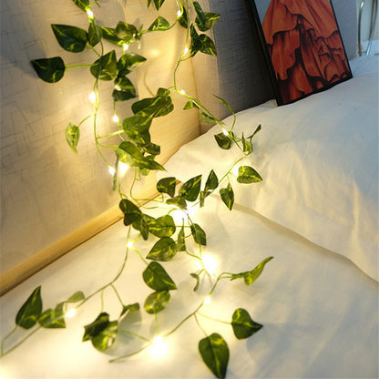 Artificial Ivy Leaf Garland LED String Lights