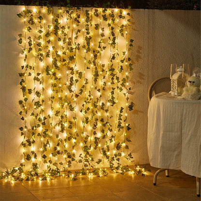 Artificial Ivy Leaf Garland LED String Lights