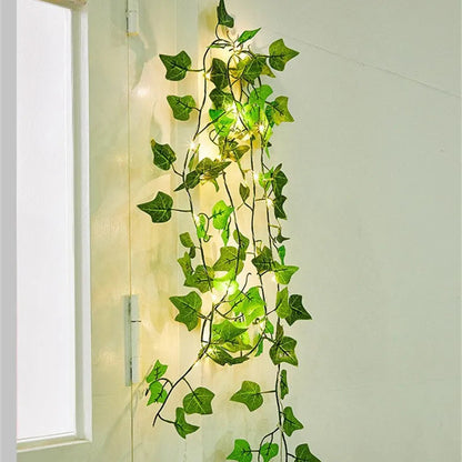 Artificial Ivy Leaf Garland LED String Lights